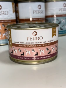 PERRO Karma mokra Wieprzowina i marchewka dla szczeniąt 410g