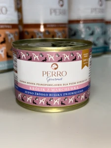 PERRO Karma mokra Królik z marchewką 200g  