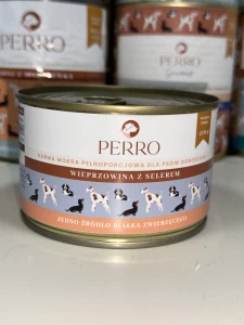 PERRO Karma mokra Wieprzowina z selerem 410g 