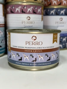 PERRO Karma mokra Indyk i dynia dla szczeniąt 400g
