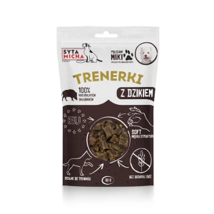 Trenerki z dzikiem dla psa 80g 