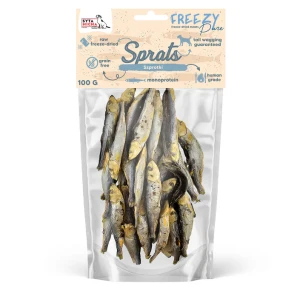 Syta micha - 100% liofilizowane szprotki dla psa 100g FREEZY Pure
