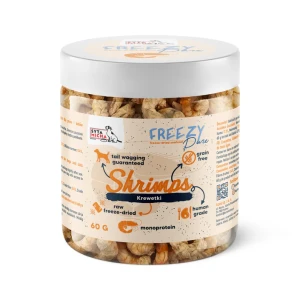 Syta micha - 100% liofilizowane krewetki dla psa 60g FREEZY Pure