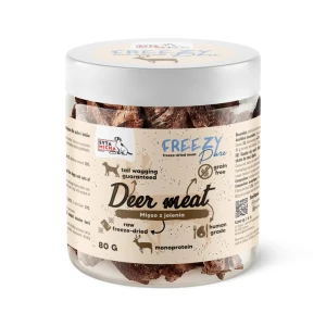 Syta micha - 100% liofilizowane mięso z jelenia dla psa 80g FREEZY Pure