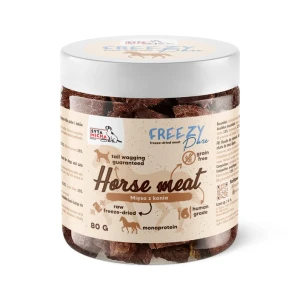 Syta micha - 100% liofilizowane mięso z konia dla psa 80g FREEZY Pure