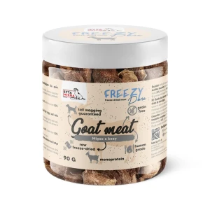 Syta micha - 100% liofilizowane mięso z kozy dla psa 90g FREEZY Pure