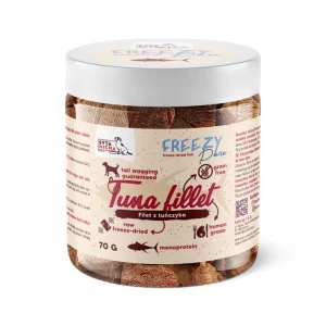 Syta micha - 100% liofilizowany filet z tuńczyka dla psa 70g FREEZY Pure