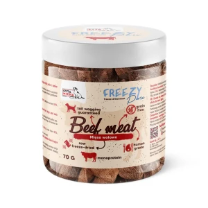 Syta micha - 100% liofilizowane mięso wołowe dla psa 70g FREEZY Pure