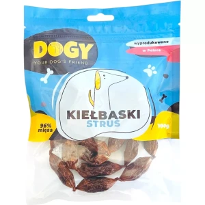 DOGY - Kiełbaski ze strusia 100g