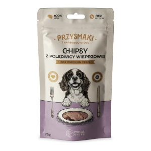 Przysmaki "Z Pańskiego Stołu" - Chipsy z polędwicy wieprzowej (75 g)