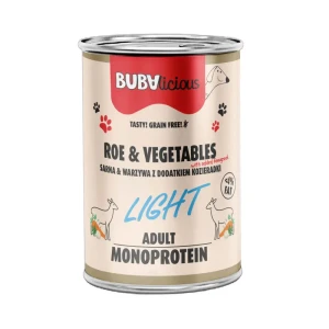 BUBAlicious LIGHT mono karma dla psa 400g SARNA