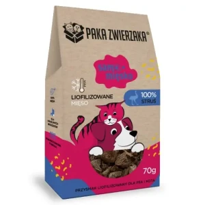 Paka Zwierzaka - Przysmak liofilizowany Samo Mięsko STUŚ 70g 