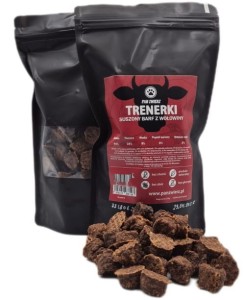 PanZwierz - Suszony Barf - trenerki z wołowiny 250g