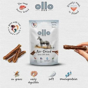 Ollo - Air-dried soft Horse Sticks - przysmaki dla psa z Konia 80g