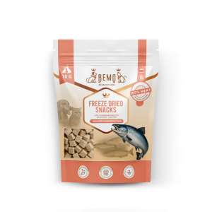 Bemo - Freeze Dried Meat Snacks Salmon - Liofilizowane smaczki z mięsa łososia 70g