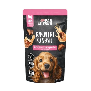 Pan Mięsko -  Kawałki w sosie Cielęcina z przepiórką (szczeniak) 150g