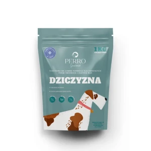 PERRO Gourmet - Karma tłoczona na zimno Dziczyzna – formuła dla psów dorosłych średnich i dużych ras 1kg