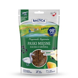 BALTICA PRZYSMAKI REGIONÓW - Mięsne paski Kaczka z gruszką 90g