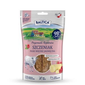 BALTICA PRZYSMAKI REGIONÓW - Mięsne paski Szczeniak Jagnięcina 90g