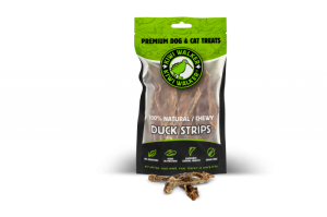 Kiwi Walker 100% KACZKA PASKI Przysmaki suszone powietrzem dla psa i kota 100g