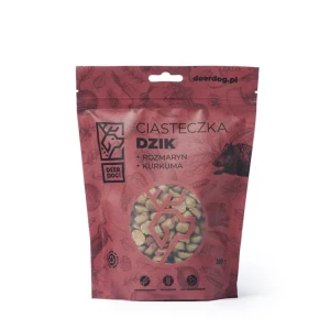 Deer Dog Ciasteczka dzik + rozmaryn+ kurkuma 300g
