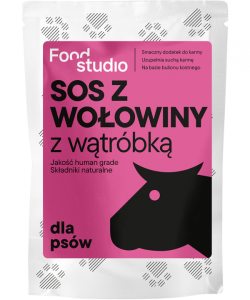 FOOD STUDIO CHEFS SOS DLA PSÓW Z WOŁOWINY Z WĄTRÓBKĄ 100ML