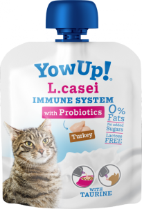 YOW UP! L.CASEI IMMUNE SYSTEM PROBIOTYKI JOGURT DLA KOTA Z INDYKIEM 85G 