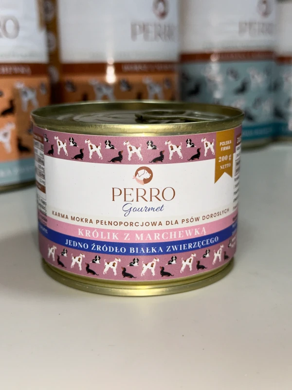 PERRO Gourmet karma mokra królik z marchewką 200g_17.webp