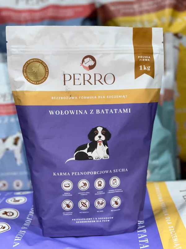 PERRO karma sucha wołowina z batatami 1kg dla szczeniąt_15.webp