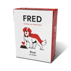 FRED Wołowina z kluskami, karma mokra dla psa 390g 