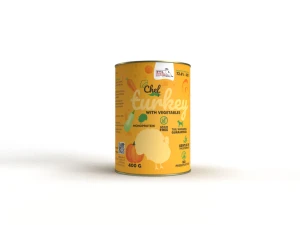 Karma mokra dla psa Indyk z warzywami 400g   