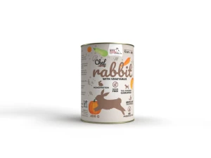 Karma mokra dla psa Królik z warzywami 400g   