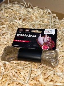 Kość do żucia dla psa z kaczką i malinami 13,5 cm