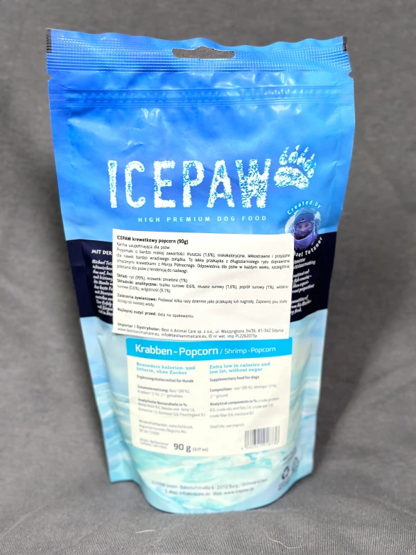 ICEPAW Krabben PopCorn dla psa z krewetkami
