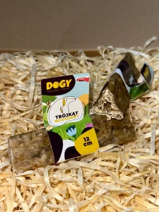 DOGY - Trójkąt WIOSENNY ze szparagami i serem cheddar 12cm