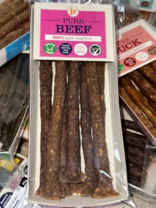JR Pet Paluszki dla psa 100% mięsa z Wołowiny 50g   
