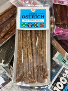 JR Pet Paluszki dla psa 100% mięsa ze Strusia 50g   