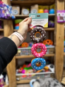 ZippyPaws Latex Donutz Mini 3szt - gumowa miękka zabawka dla psa