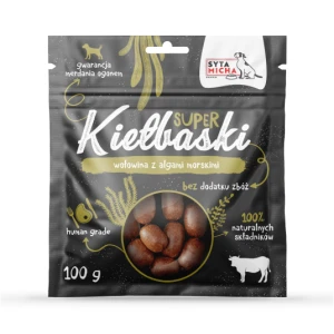 Super kiełbaski z wołowiną i algami morskimi 100g