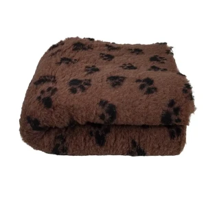 Legowisko DRY BED 28mm antypoślizgowe brąz & czarne łapki 100x75cm