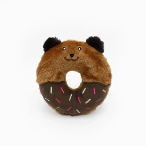 ZippyPaws pluszowy donut stadard Miś- pluszowa zabawka z piszczałką 