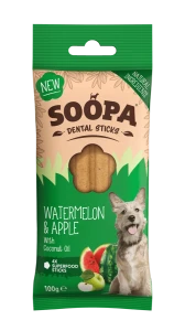 SOOPA Dental Stick dla psa – Arbuz i Jabłko (100g)