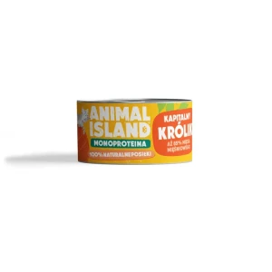 Animal Island mokra karma monoproteinowa dla kota - królik 100g 