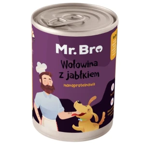 Mr. Bro Monoproteinowa karma  -  Wołowina z Jabłkami 400g  