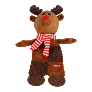 BUBA Święta! Pluszowy Renifer - pluszowa zabawka z piszczałką dla psa - xmas
