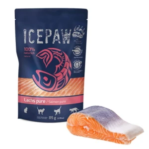 Icepaw High Premium - czysty łosoś dla kotów 100% (85g) 
