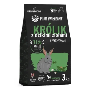 Paka Zwierzaka - Karma sucha Królik z dzikimi ziołami PUPPY 3kg