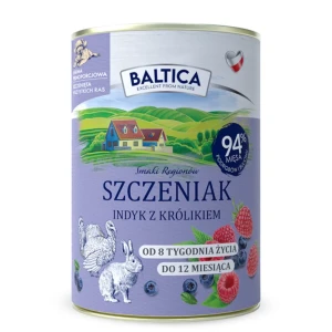 Baltica - Karma mokra Szczeniak Indyk z królikiem 400g  