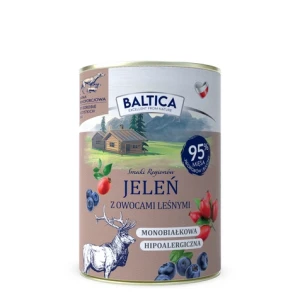 Baltica - Karma mokra Jeleń z owocami leśnymi 400g   