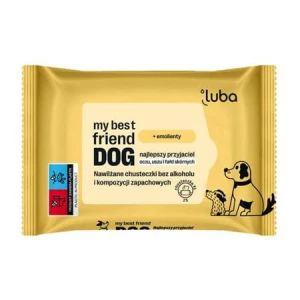 LUBA my best friend DOG Nawilżane chusteczki do pielęgnacji wrażliwych miejsc - oczu, uszu i fałd skórnych